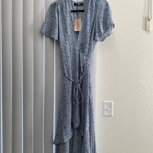 Missguided Petite Floral Wrap Dress